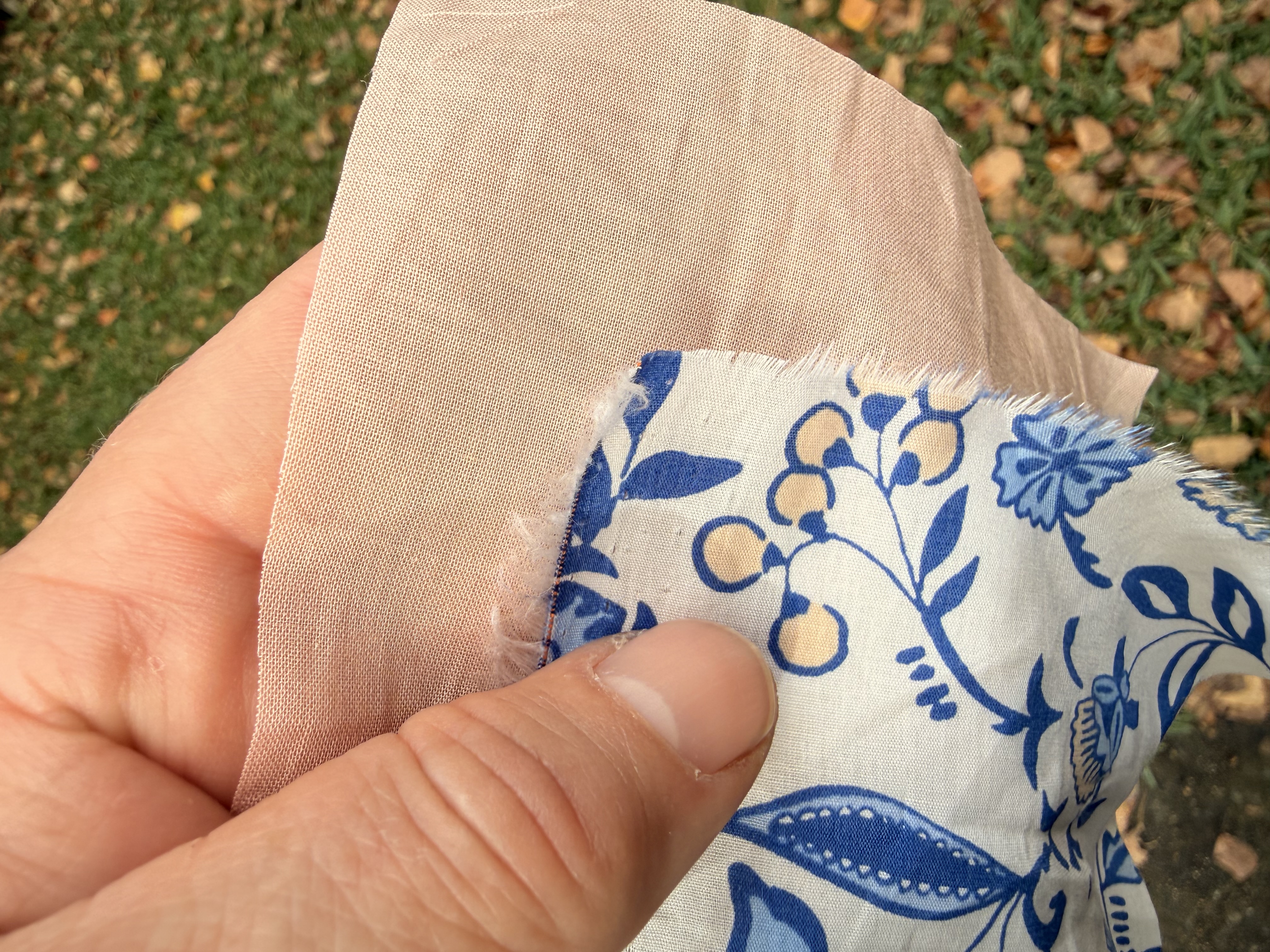 100% Cotton, voile, peach fuzz, plain , Australian milled